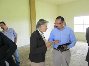 Capilla de Guadalupe, la Secretaria de Cultura Miriam Bachez, no le gusto el lugar donde se construye.