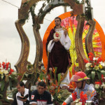 Carro Álegorico de los Choferes, en su peregrinacion Capilla de Guadalupe.