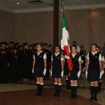 acto academico y saludo a la bandera en CECYTEJ Capilla de Guadalupe.